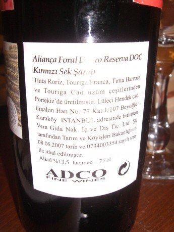 CAVES ALIANCA FORAL RESERVA RED 2005 CAVES ALIANCA FORAL RESERVA RED 2005